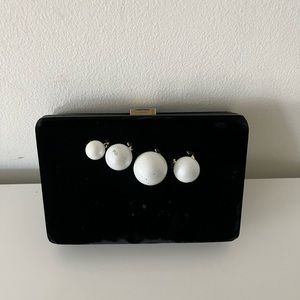 Stella McCartney pearl velvet clutch